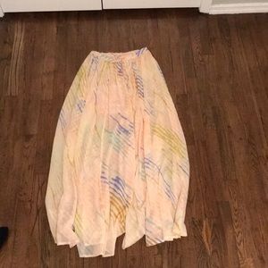 Free People high waist maxi skirt